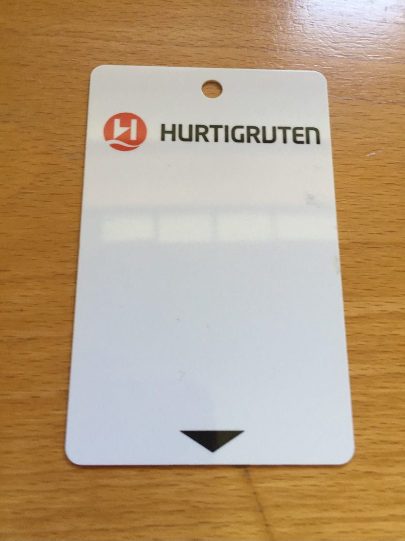 Hotelkarte Room Key Keycard Clef De Hotel Tarjeta Hotel HURTIGRUTEN - Ohne Zuordnung