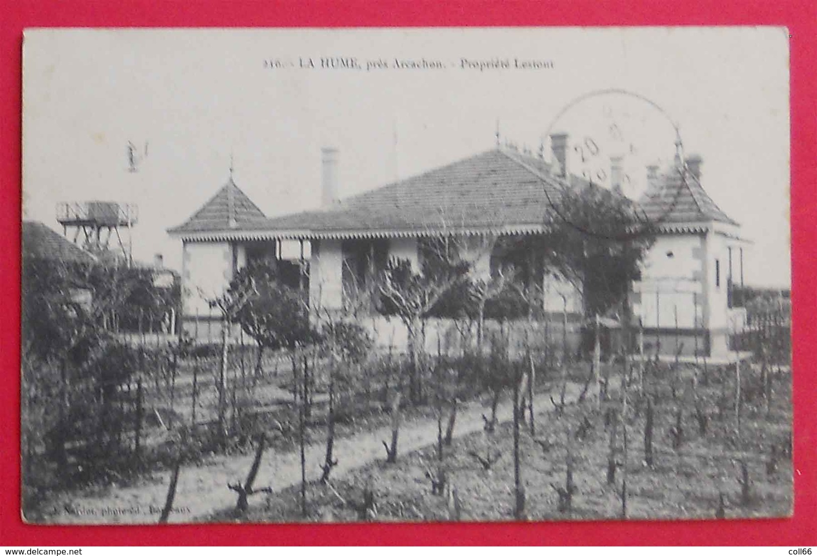 33 La Hume 1912 Près Arcachon Propriété Lestout éditeur J.Nardot Arcachon Dos Scanné - Autres & Non Classés