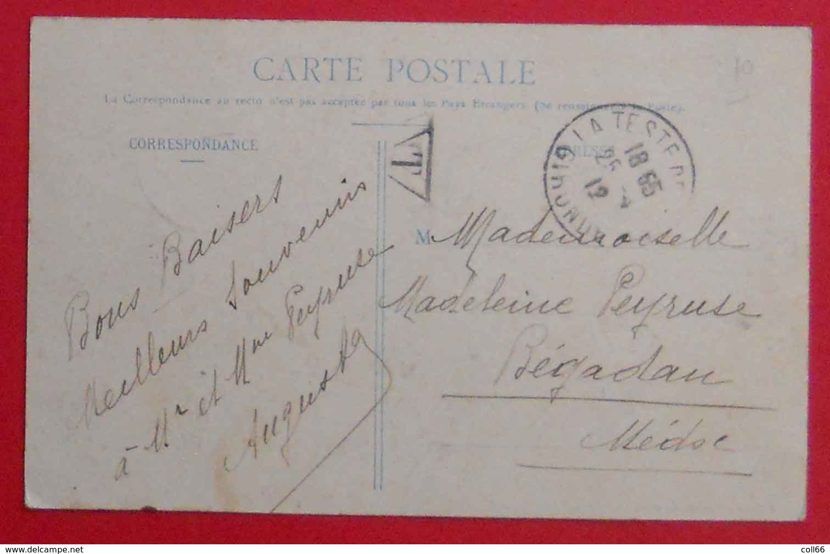 33 La Hume 1912 Près Arcachon Propriété Lestout éditeur J.Nardot Arcachon Dos Scanné - Autres & Non Classés