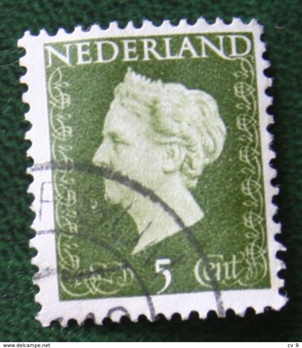 5 Ct Koningin Wilhelmina NVPH 474 (Mi 477) 1947 -1948 Gebruikt / Used NEDERLAND / NIEDERLANDE - Gebraucht