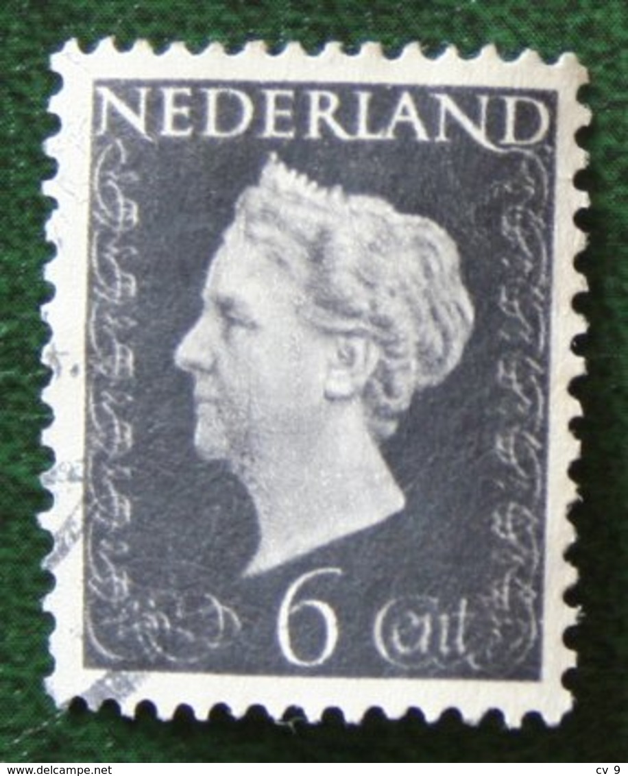 6 Ct Koningin Wilhelmina NVPH 475 (Mi 478) 1947 -1948 Gebruikt / Used NEDERLAND / NIEDERLANDE - Gebraucht