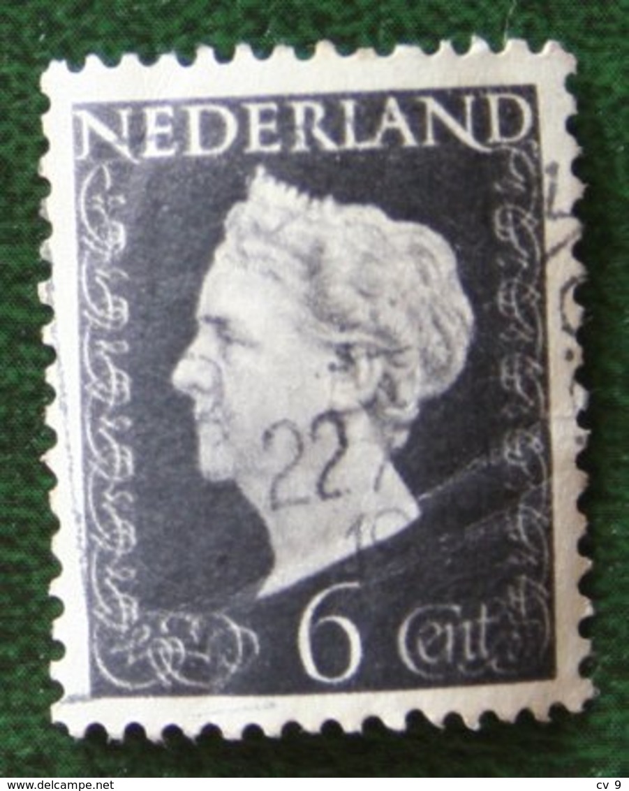 6 Ct Koningin Wilhelmina NVPH 475 (Mi 478) 1947 -1948 Gebruikt / Used NEDERLAND / NIEDERLANDE - Gebraucht