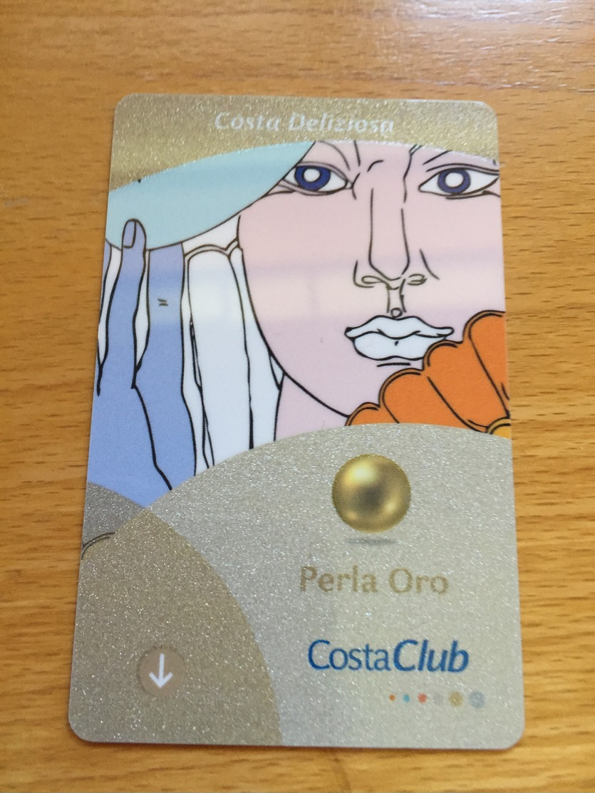 Hotelkarte Room Key Keycard Clef De Hotel Tarjeta Hotel CABIN CARD  COSTA DELIZIOSA PERLA ORO - Ohne Zuordnung