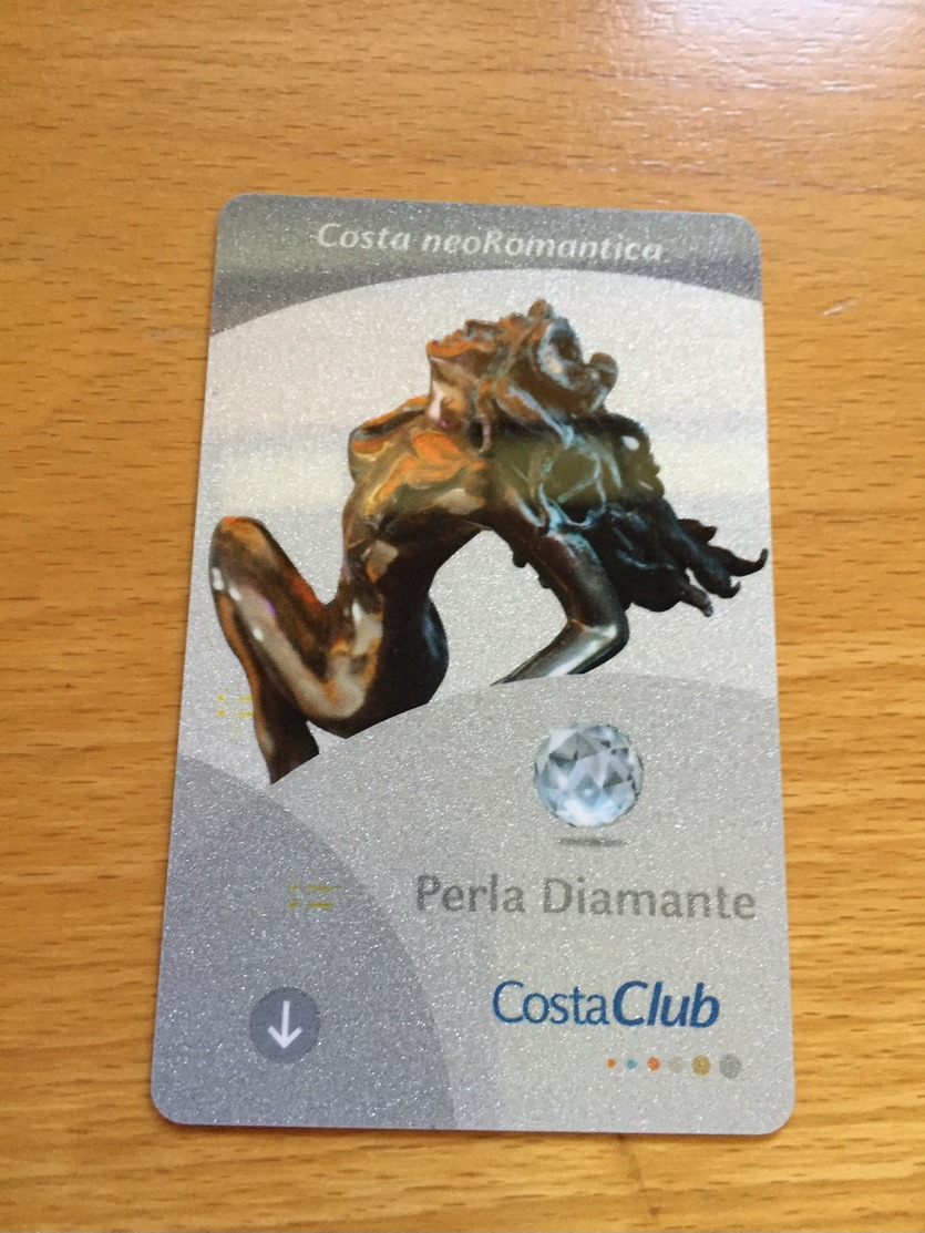 Hotelkarte Room Key Keycard Clef De Hotel Tarjeta Hotel CABIN CARD  COSTA NEOROMANTICA PERLA DIAMANTE - Ohne Zuordnung