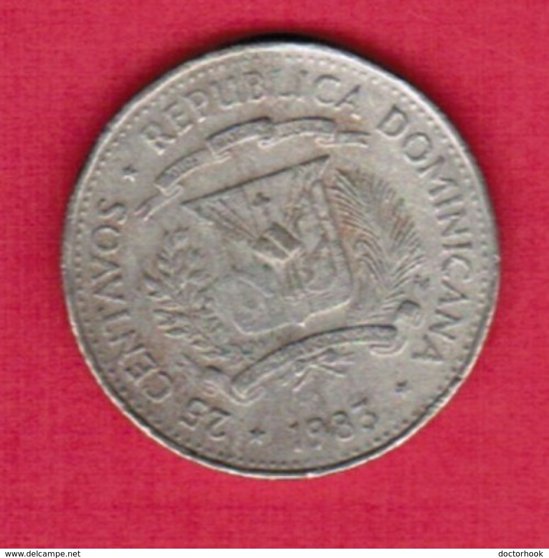 DOMINICAN REPUBLIC   25 CENTAVOS 1983 (KM # 61) #5365 - Dominicaanse Republiek