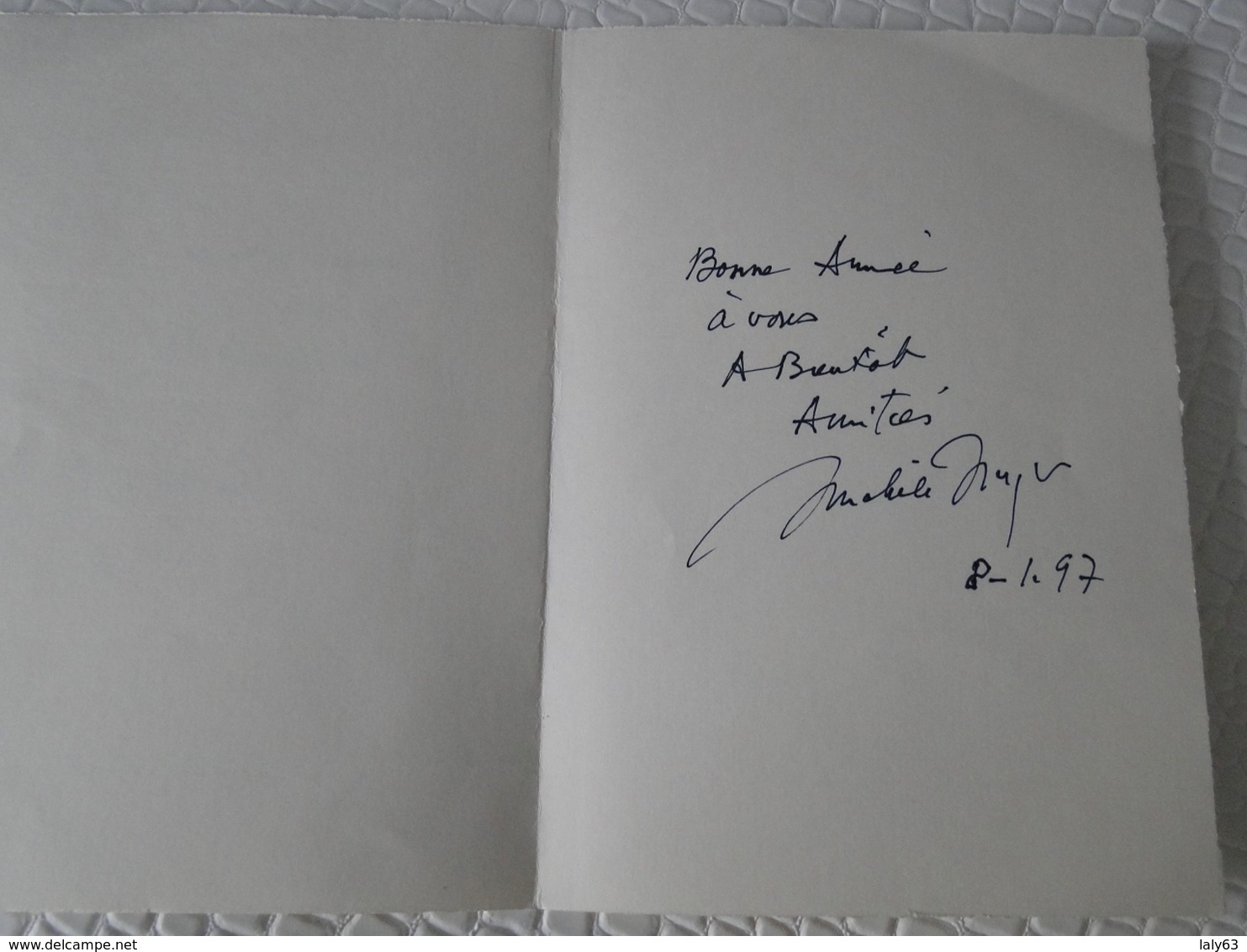 Autographe Michèle MORGAN - Autres & Non Classés