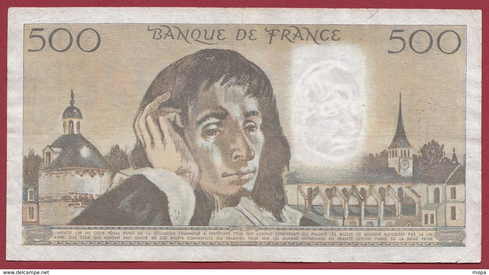 500 Francs "Pascal" Du 02/07/1981.F----F/TTB+-----ALPH K.146 - 500 F 1968-1993 ''Pascal''