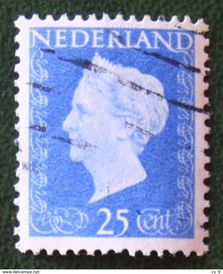 25 Ct Koningin Wilhelmina NVPH 483 (Mi 486) 1947 -1948 Gebruikt / Used NEDERLAND / NIEDERLANDE - Gebruikt