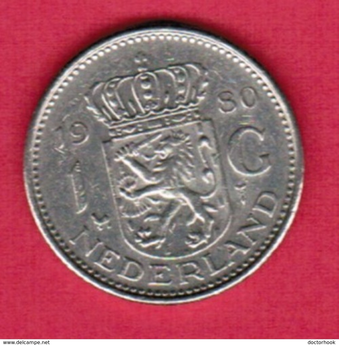 NETHERLANDS   1 GULDEN 1980 (KM # 184a) #5368 - 1948-1980 : Juliana