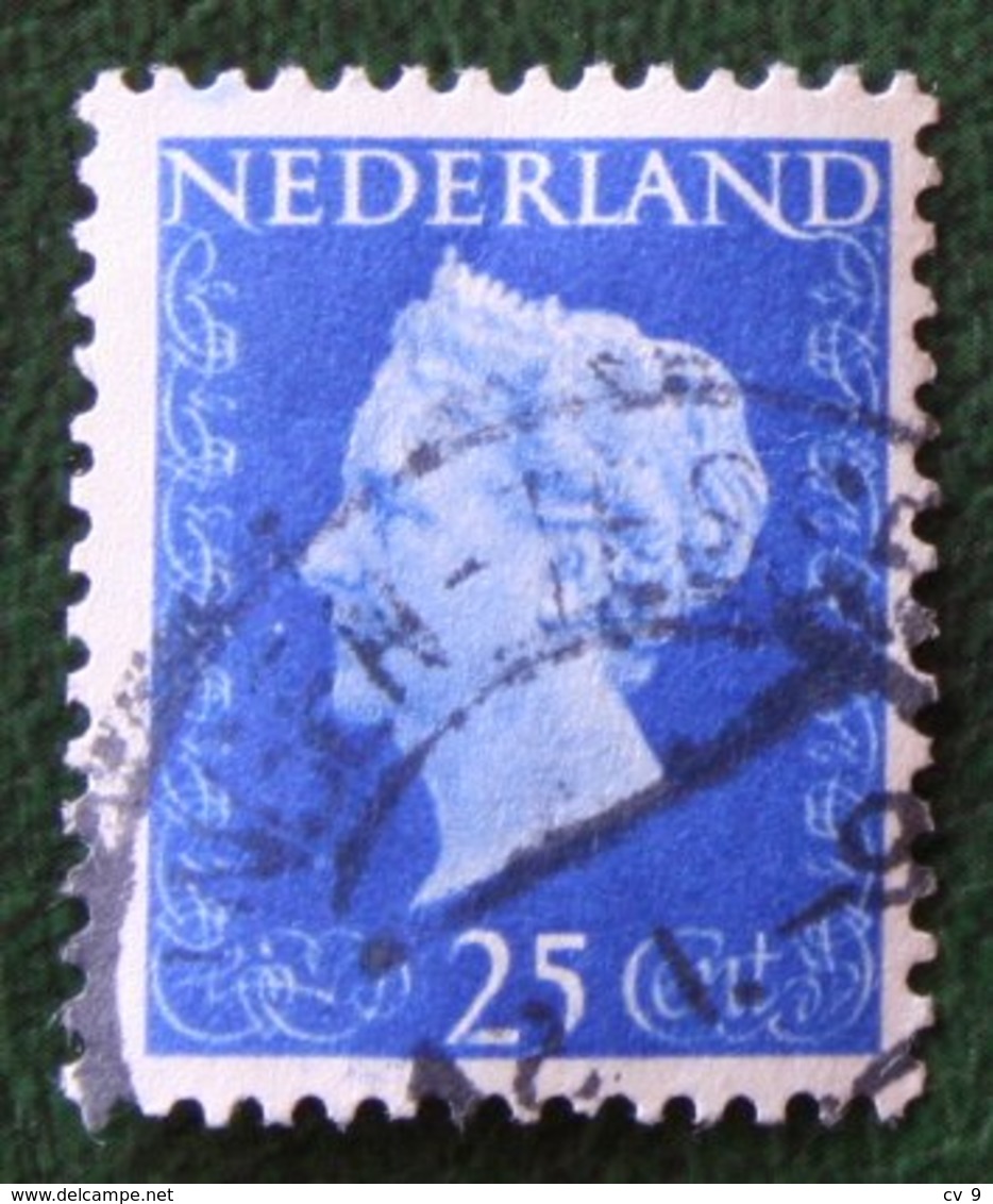 25 Ct Koningin Wilhelmina NVPH 483 (Mi 486) 1947 -1948 Gebruikt / Used NEDERLAND / NIEDERLANDE - Gebraucht