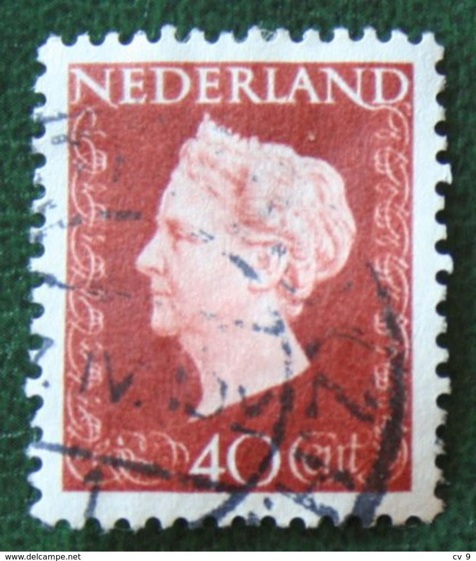 40 Ct Koningin Wilhelmina NVPH 486 (Mi 489) 1947 -1948 Gebruikt / Used NEDERLAND / NIEDERLANDE - Gebraucht