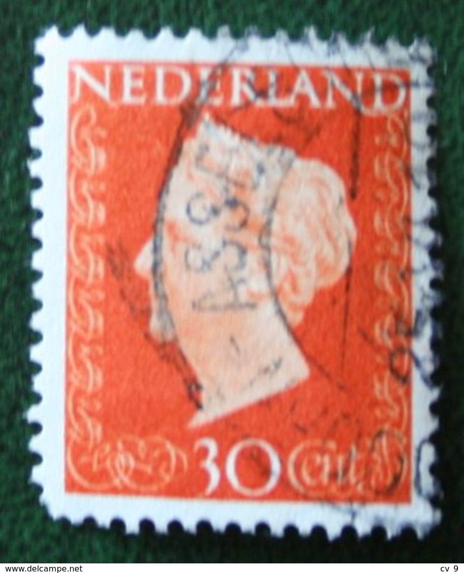 30 Ct Koningin Wilhelmina NVPH 484 (Mi 487) 1947 -1948 Gebruikt / Used NEDERLAND / NIEDERLANDE - Gebraucht