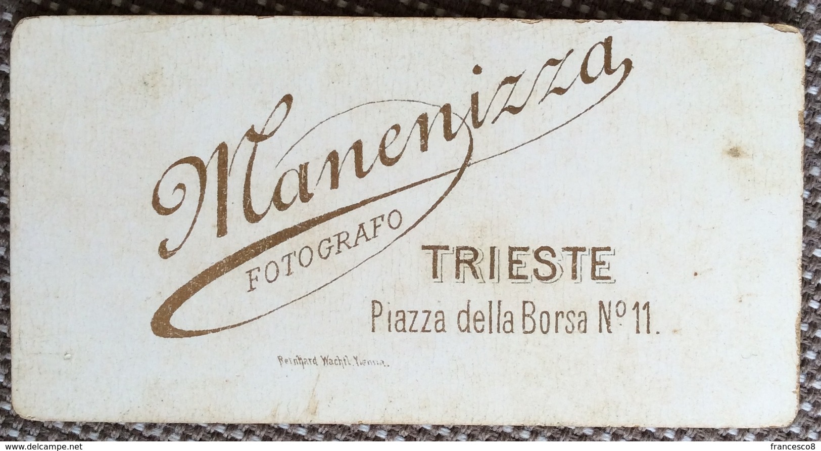 FOTOGRAFO MANENIZZA   - TRIESTE /  Bambini - Antiche (ante 1900)