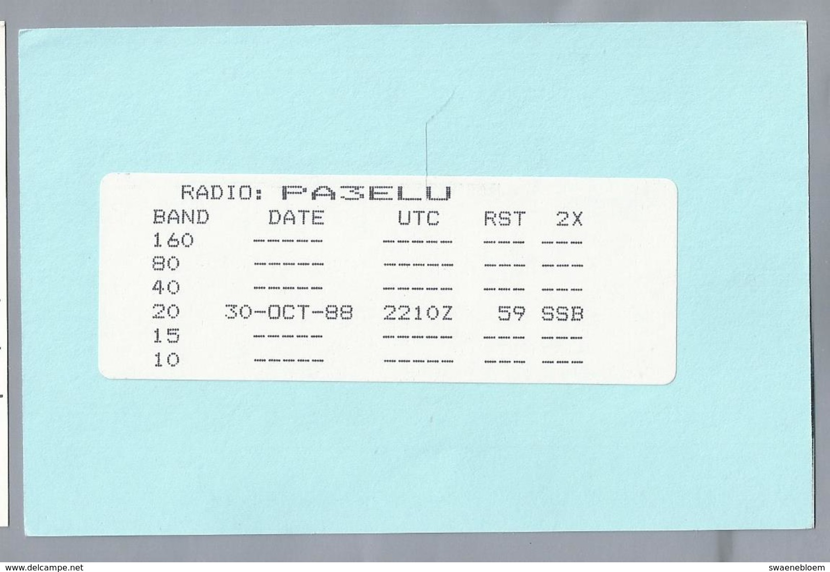 US.- QSL KAART. CARD. W5WMU. PATRICK SONNIER, LAFAYETTE, LOUISIANA, St. MARTIN PARISH. USA. - Radio-amateur