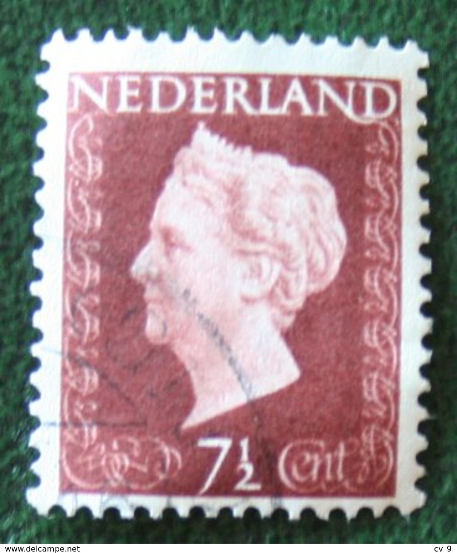 7 1/2 Ct Koningin Wilhelmina NVPH 477 (Mi 480) 1947 -1948 Gebruikt / Used NEDERLAND / NIEDERLANDE - Gebraucht