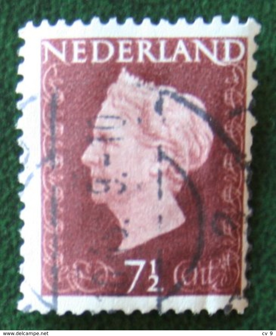 7 1/2 Ct Koningin Wilhelmina NVPH 477 (Mi 480) 1947 -1948 Gebruikt / Used NEDERLAND / NIEDERLANDE - Gebraucht