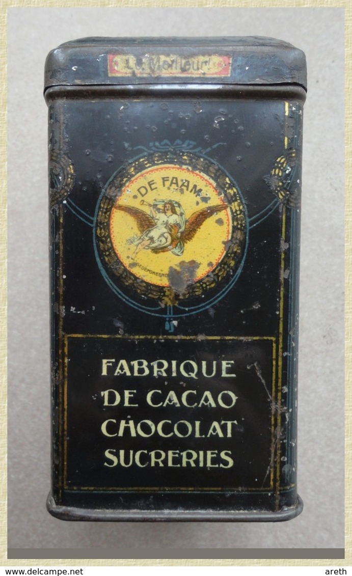 Boite Ancienne En Tôle - Fabrique De Cacao, Chocolat, Sucreries S.A.DE FAAM BREDA - Boîtes