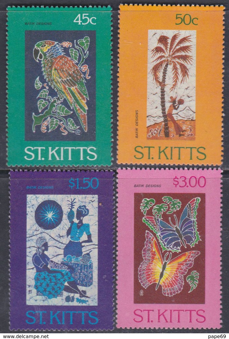 Saint-Christophe N° 554 / 57 XX Artisanat,  Les 4 Valeurs Sans Charnière, TB - St.Kitts-et-Nevis ( 1983-...)