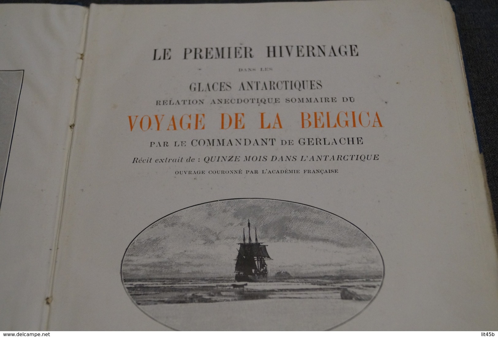 Voyage De La Belgica,par Le Commandant De Gerlache,1902,complet 95 Pages,25,5 Cm / 17 Cm. Bateaux,RARE - 1801-1900