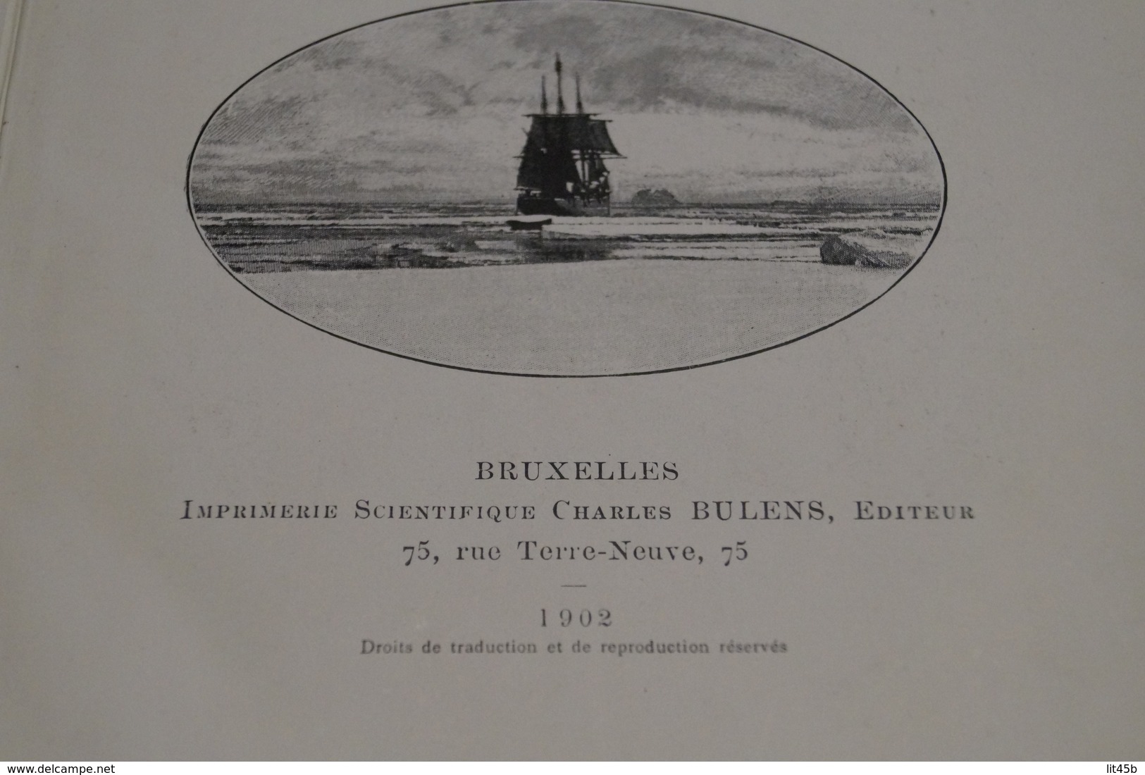 Voyage De La Belgica,par Le Commandant De Gerlache,1902,complet 95 Pages,25,5 Cm / 17 Cm. Bateaux,RARE - 1801-1900