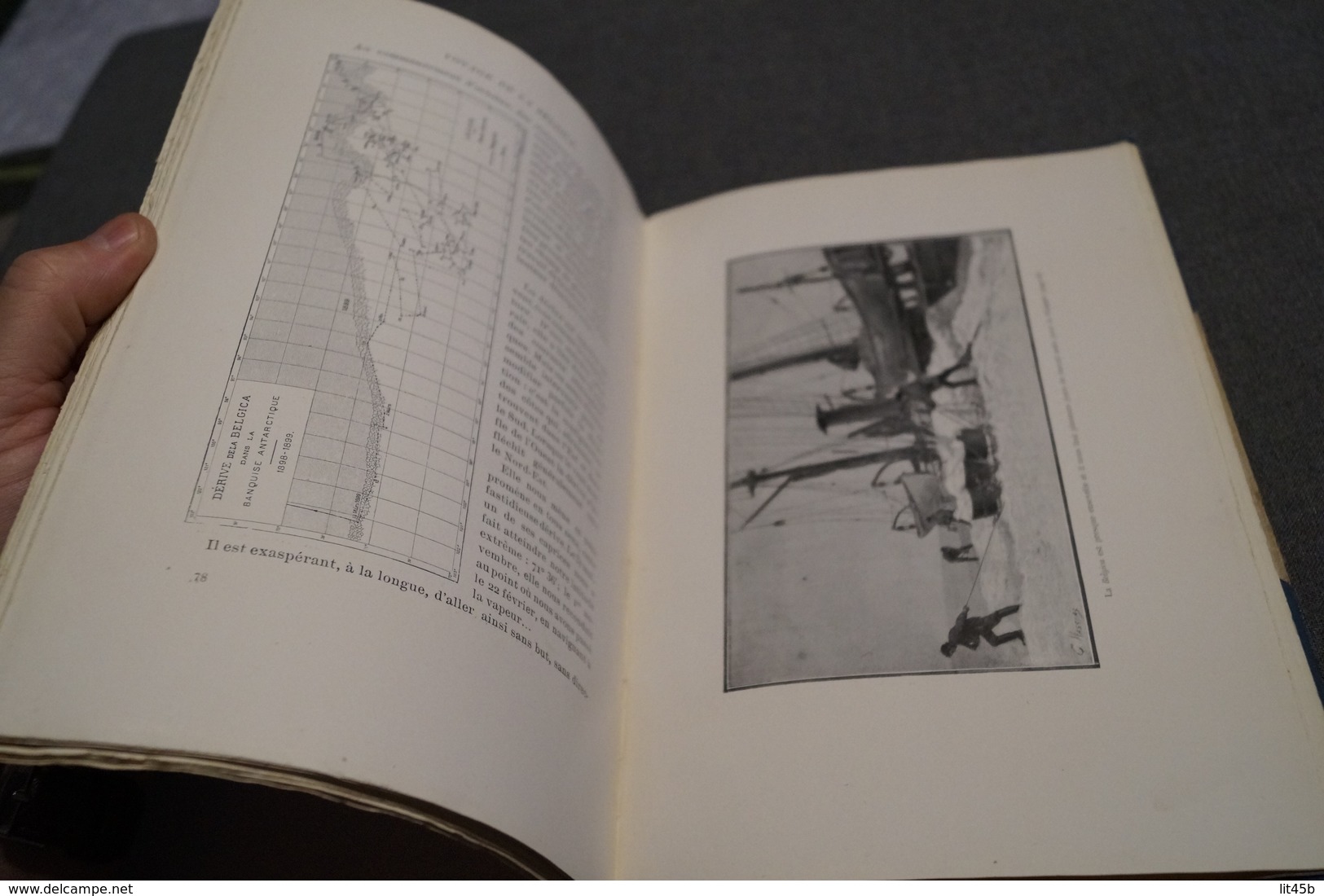 Voyage de la Belgica,par le commandant De Gerlache,1902,complet 95 pages,25,5 Cm / 17 Cm. Bateaux,RARE