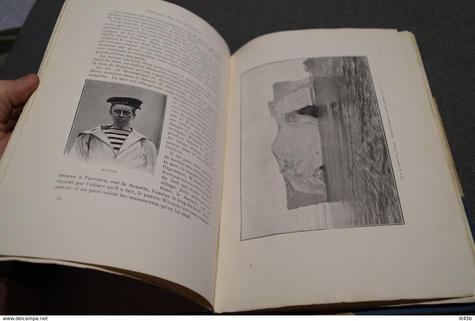 Voyage de la Belgica,par le commandant De Gerlache,1902,complet 95 pages,25,5 Cm / 17 Cm. Bateaux,RARE
