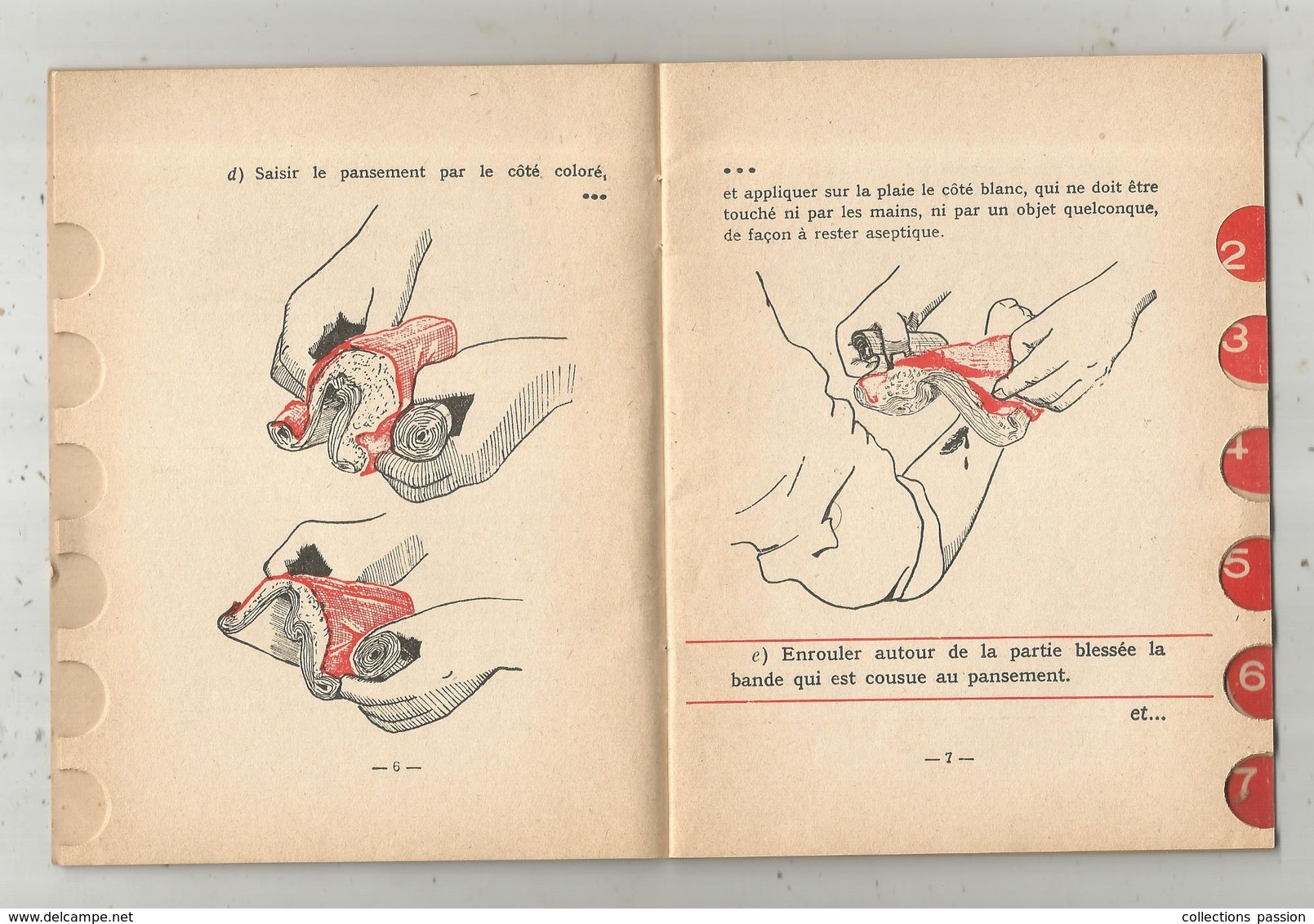 Premiers Soins En Cas D'accident , Institut National De Sécurité , 1954, Accidents Du Travail ,7 Scans , Frais Fr 2.45 E - Salud