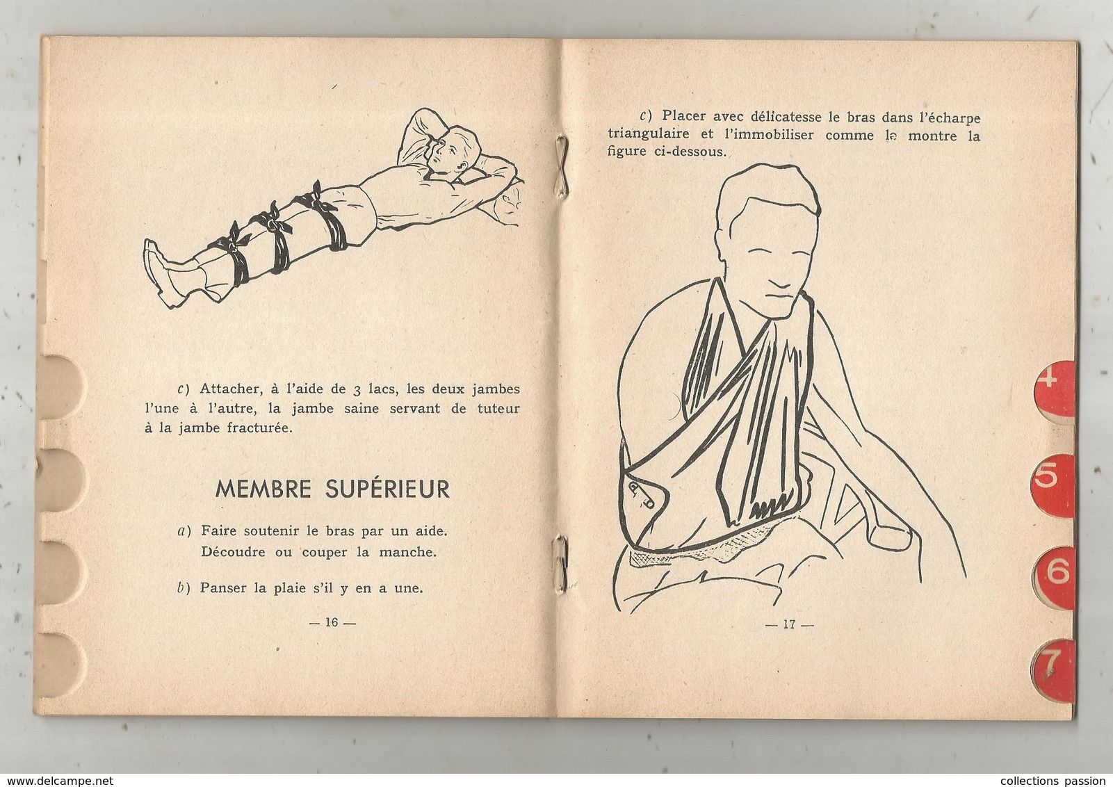 Premiers Soins En Cas D'accident , Institut National De Sécurité , 1954, Accidents Du Travail ,7 Scans , Frais Fr 2.45 E - Santé