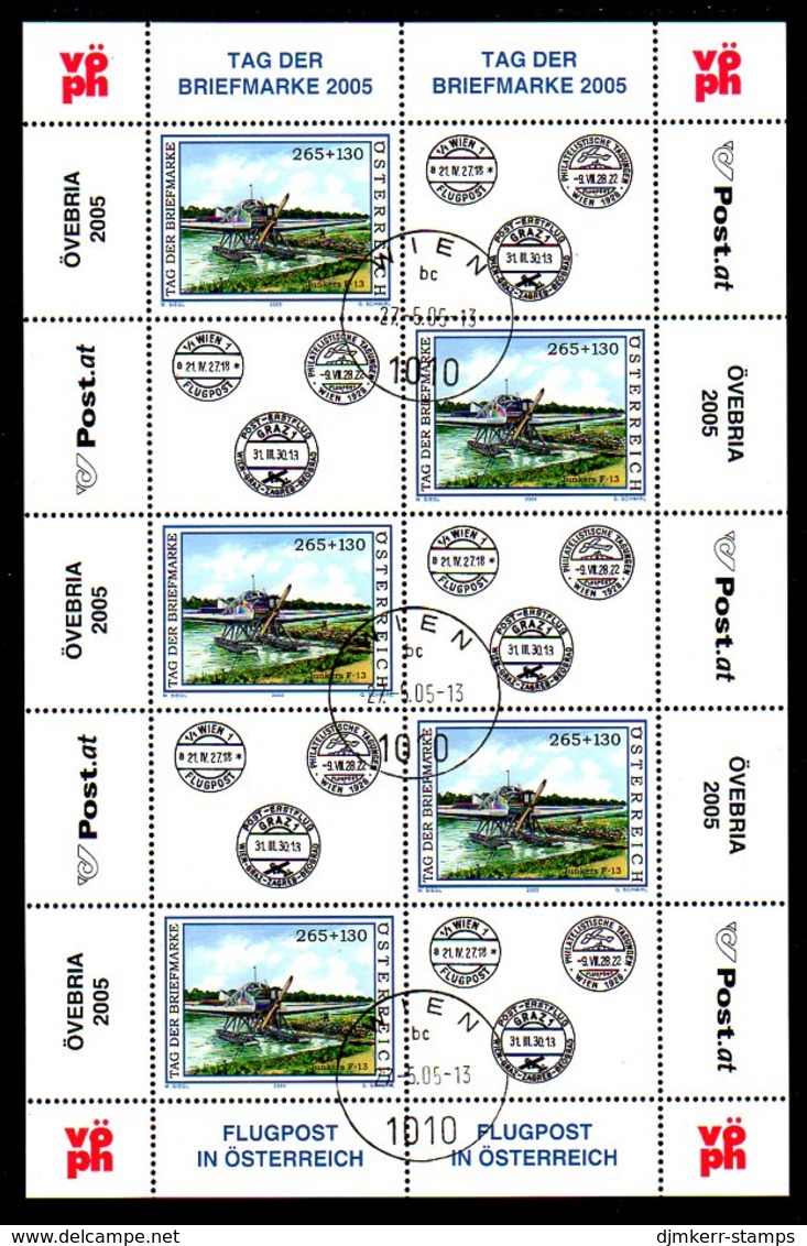 AUSTRIA 2005 Stamp Day Sheetlet, Cancelled.  Michel 2532 Kb - Blocs & Feuillets