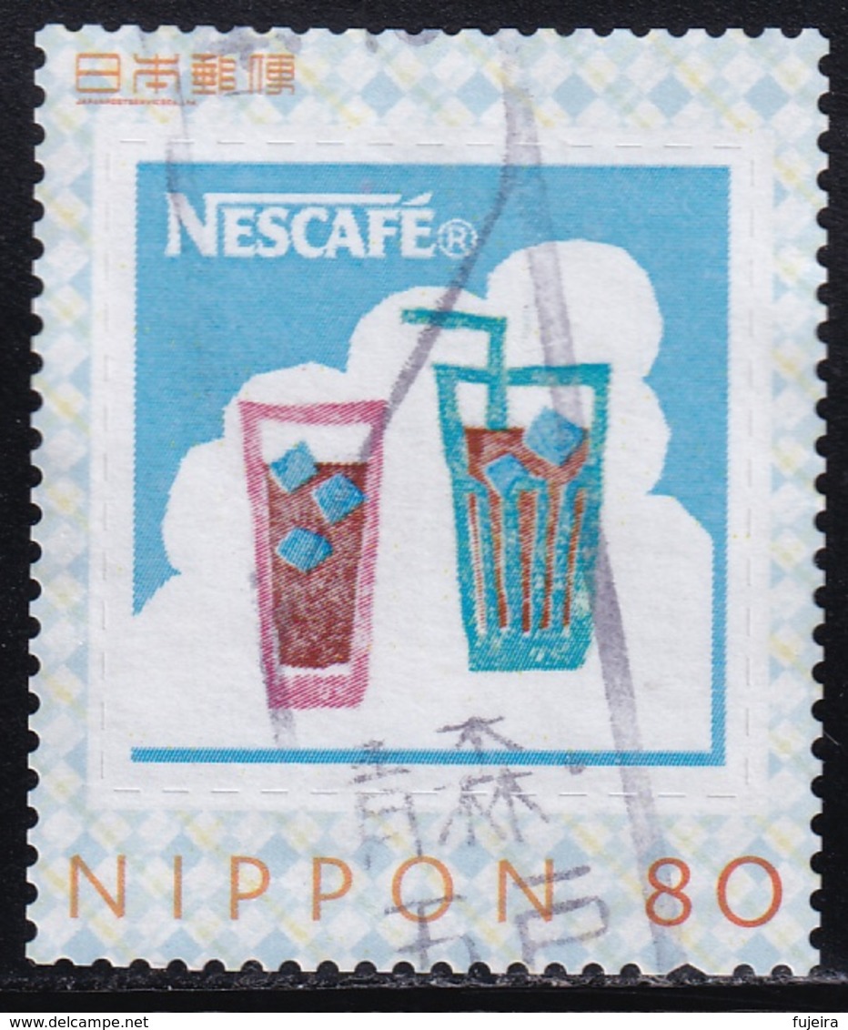 Japan Personalized Stamp, Nescafe Coffee (jpu8744) Used - Gebraucht