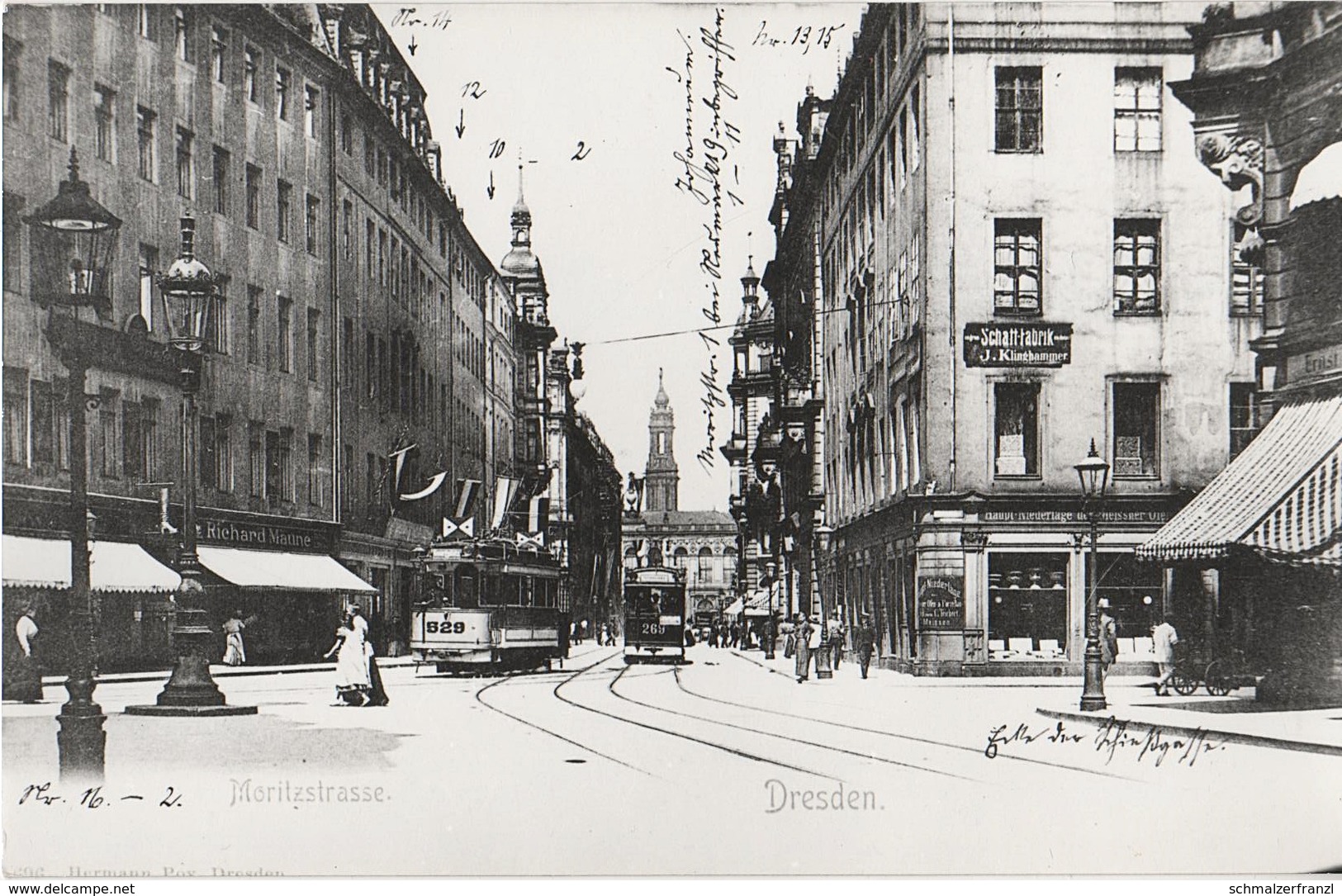 Repro Foto Dresden Altstadt Moritzstraße Schießgasse Neumarkt König Johann Straße Frohngasse Maximiliansallee Ringstraße - Sonstige & Ohne Zuordnung