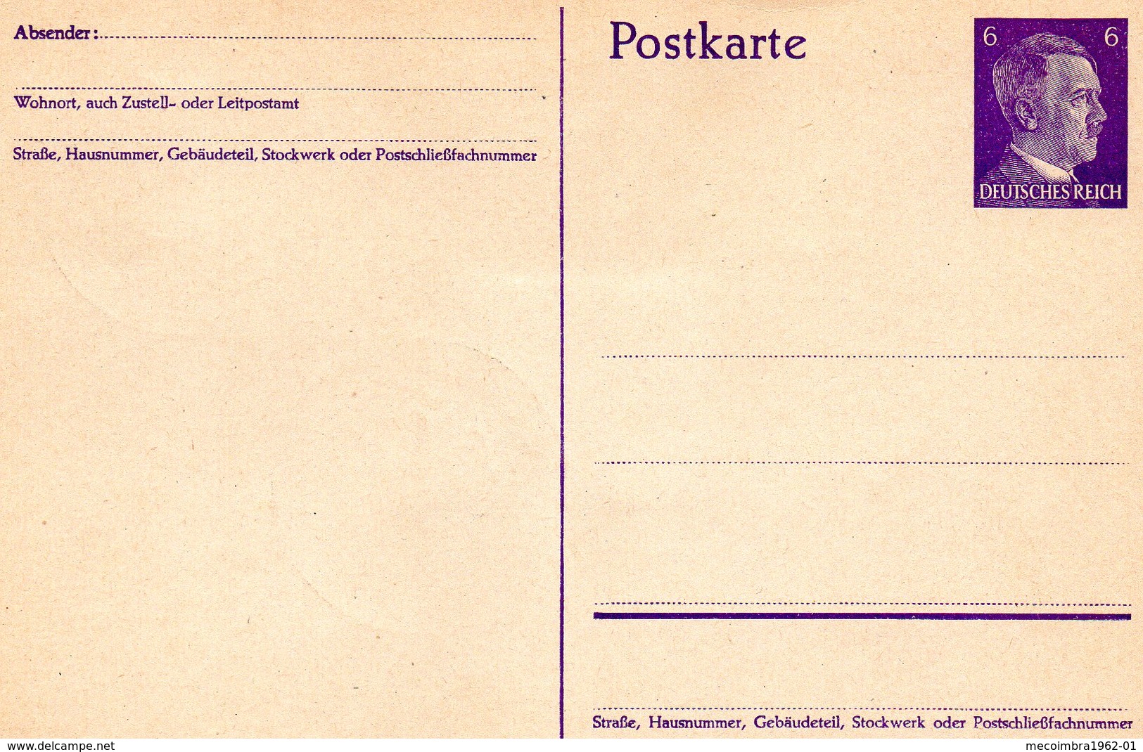* ALLEMAGNE * Postkarte Cartes Avec Timbre Imprimé Deustsches Reich - Sonstige & Ohne Zuordnung