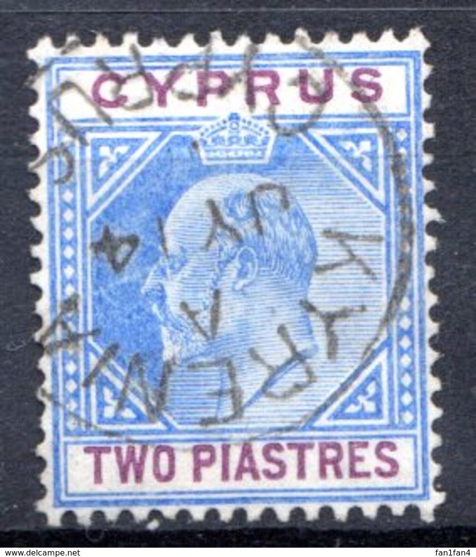 Ile De CHYPRE - (Colonie Britannique) - 1903 - N° 37 - 2 Pi. Bleu Et Lilas - (Edouard VII) - Cyprus (...-1960)