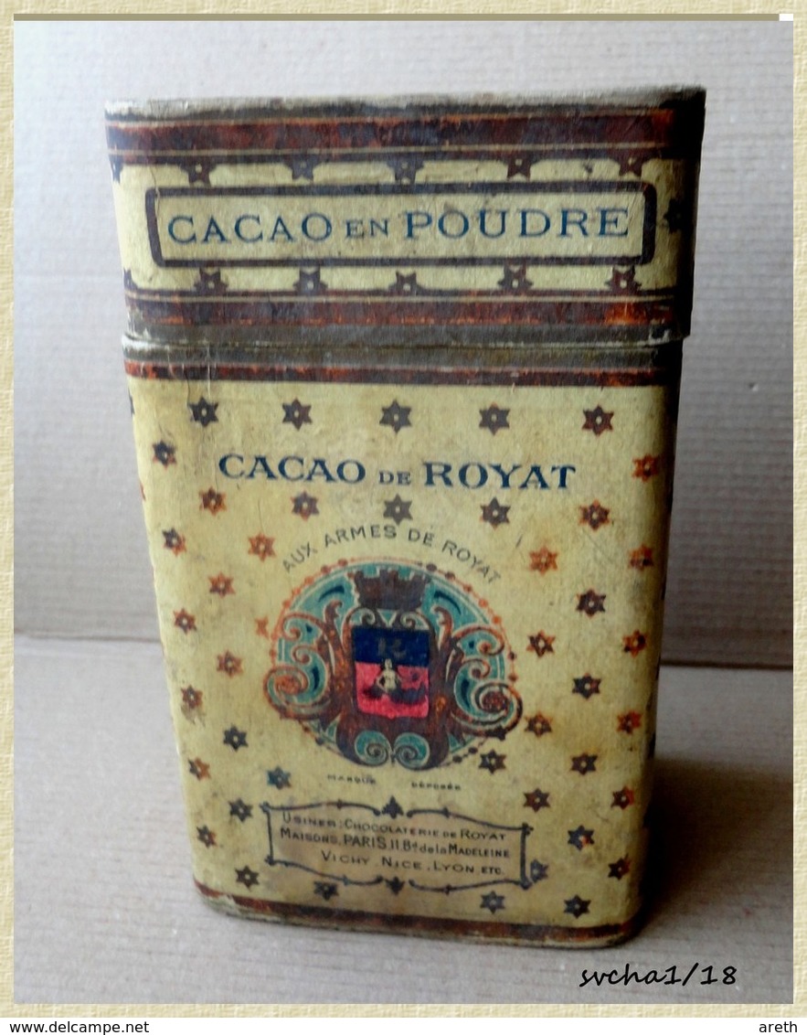 Ancienne Boite En Carton CACAO DE ROYAT - A. ROUZAUD - Boîtes