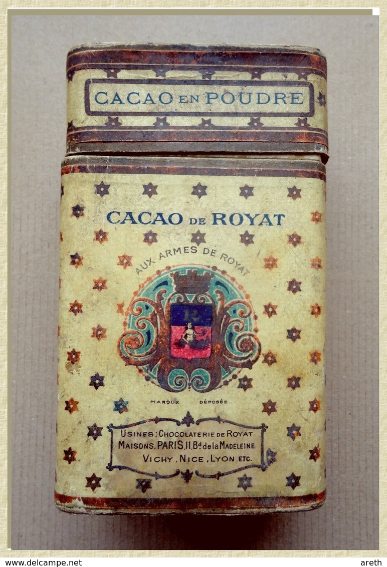 Ancienne Boite En Carton CACAO DE ROYAT - A. ROUZAUD - Boîtes