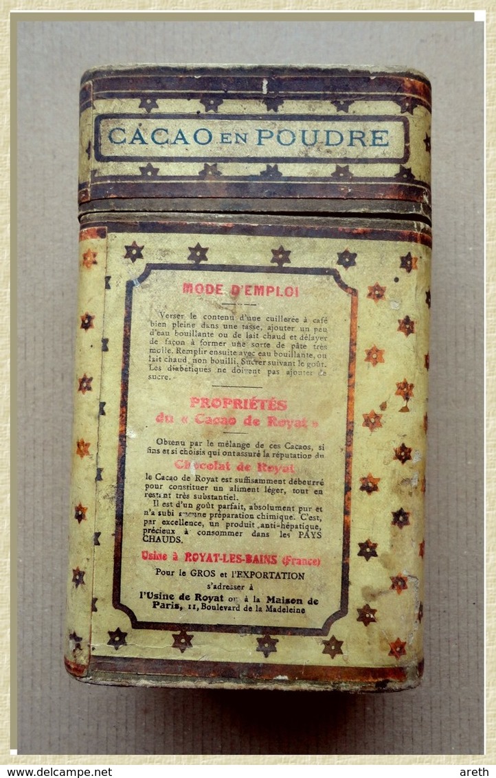 Ancienne Boite En Carton CACAO DE ROYAT - A. ROUZAUD - Boîtes