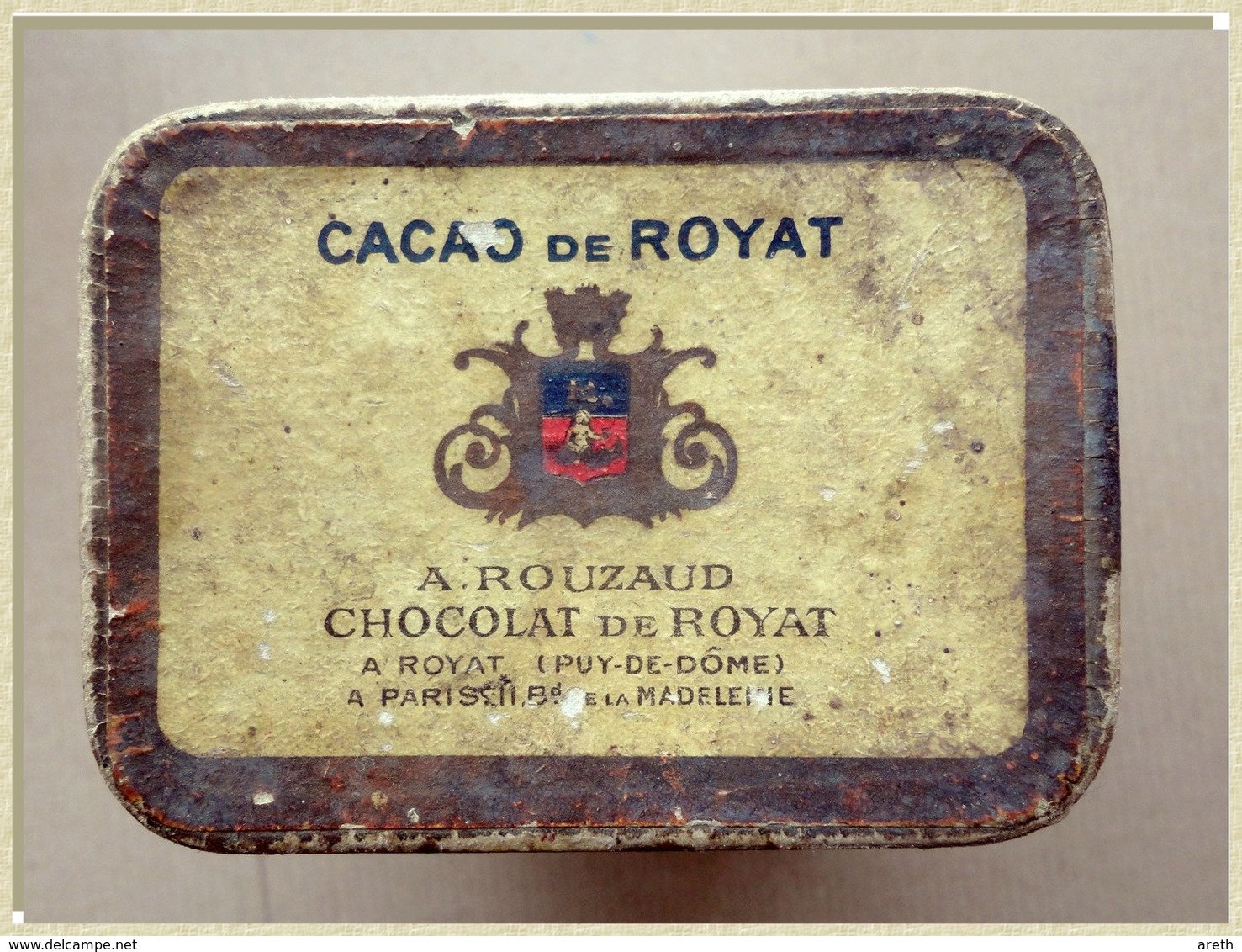 Ancienne Boite En Carton CACAO DE ROYAT - A. ROUZAUD - Boîtes