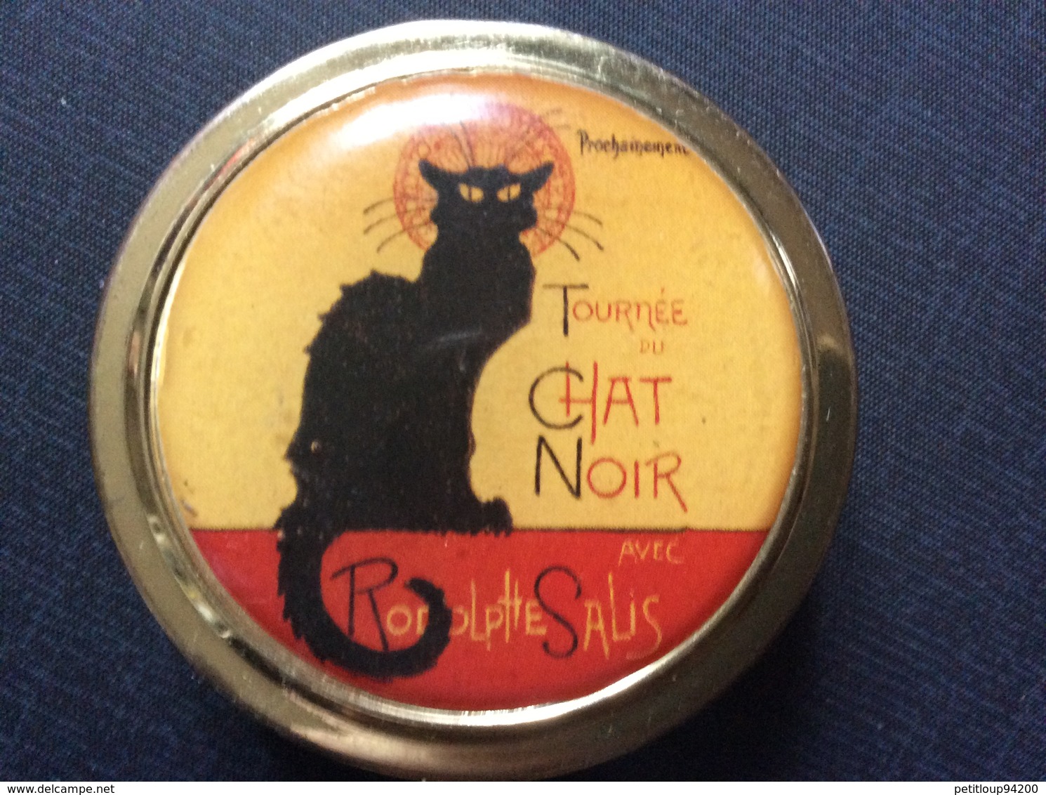 BOITE À PILULES TOURNEE DU CHAT NOIR  Montmartre  RODOLPHE SALIS  Pill Box - Boîtes