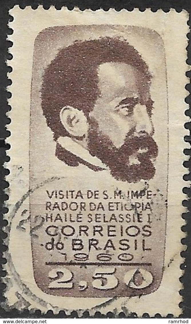 BRAZIL 1961 Visit Of Emperor Of Ethiopia - 2cr50 Emperor Haile Selassie FU - Gebraucht