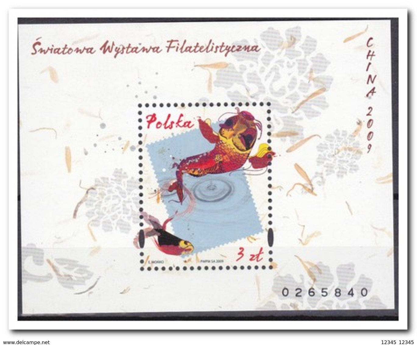 Polen 2009, Postfris MNH, International Stamp Exhibition CHINA 2009, Luoyang - Nuovi