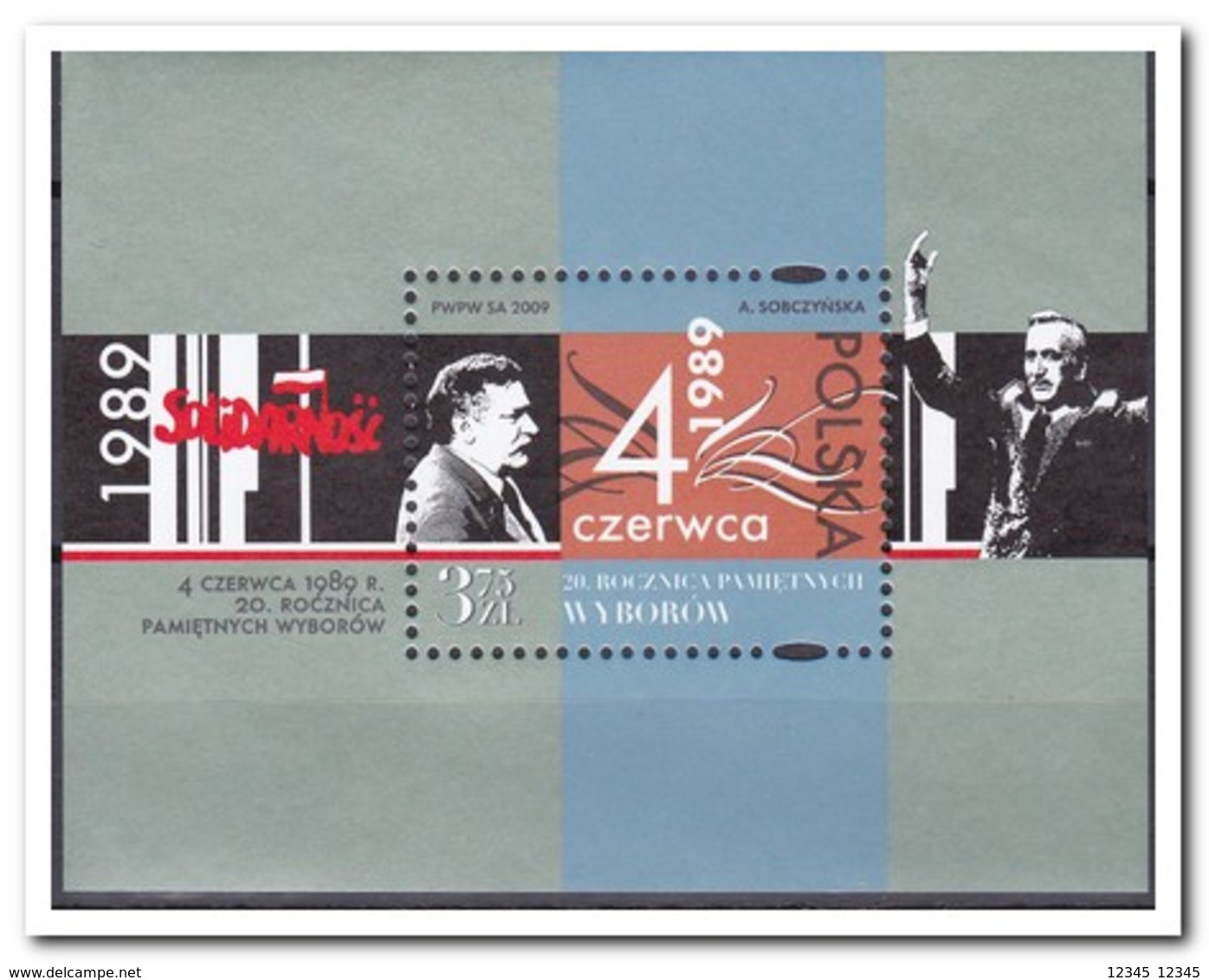Polen 2009, Postfris MNH, 20th Anniversary Of The Partially Free Elections Of 4 June 1989 - Ongebruikt