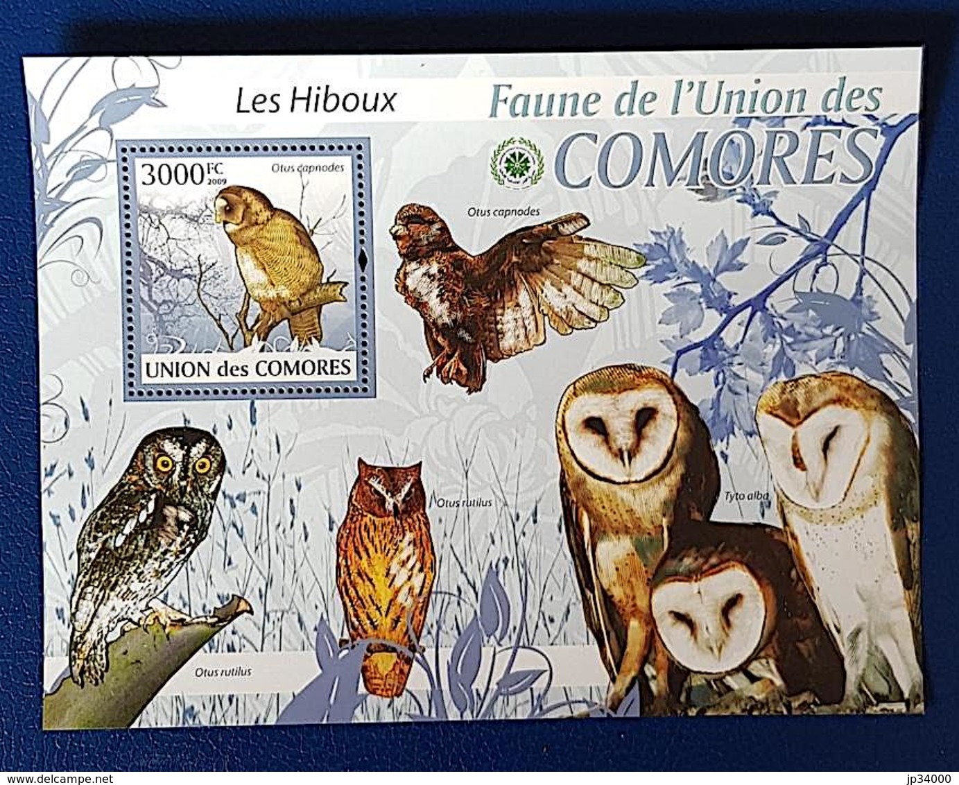 COMORES: HIBOUX, CHOUETTES, RAPACES NOCTURNES. Yvert BF N°200 Neuf Sans Charniere. MNH - Hiboux & Chouettes