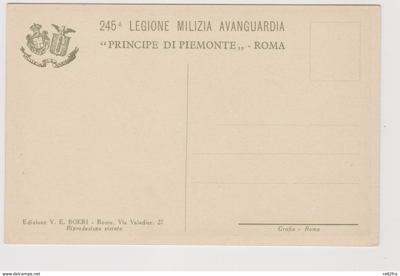 245° Legione Milizia Avanguardia "Principe Di Piemonte", Campeggio A Cortina D'Ampezzo,1929, Illustr. G. Grilli - F.p. - Autres & Non Classés