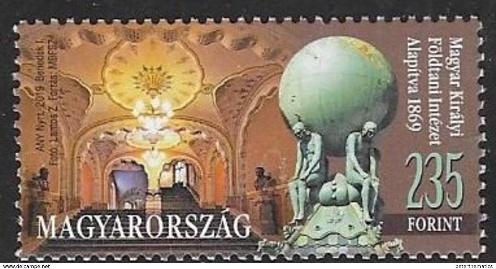 HUNGARY, 2019, MNH, HUNGARIAN ROYAL GEOLOGICAL INSTITUTE, 1v - Other & Unclassified