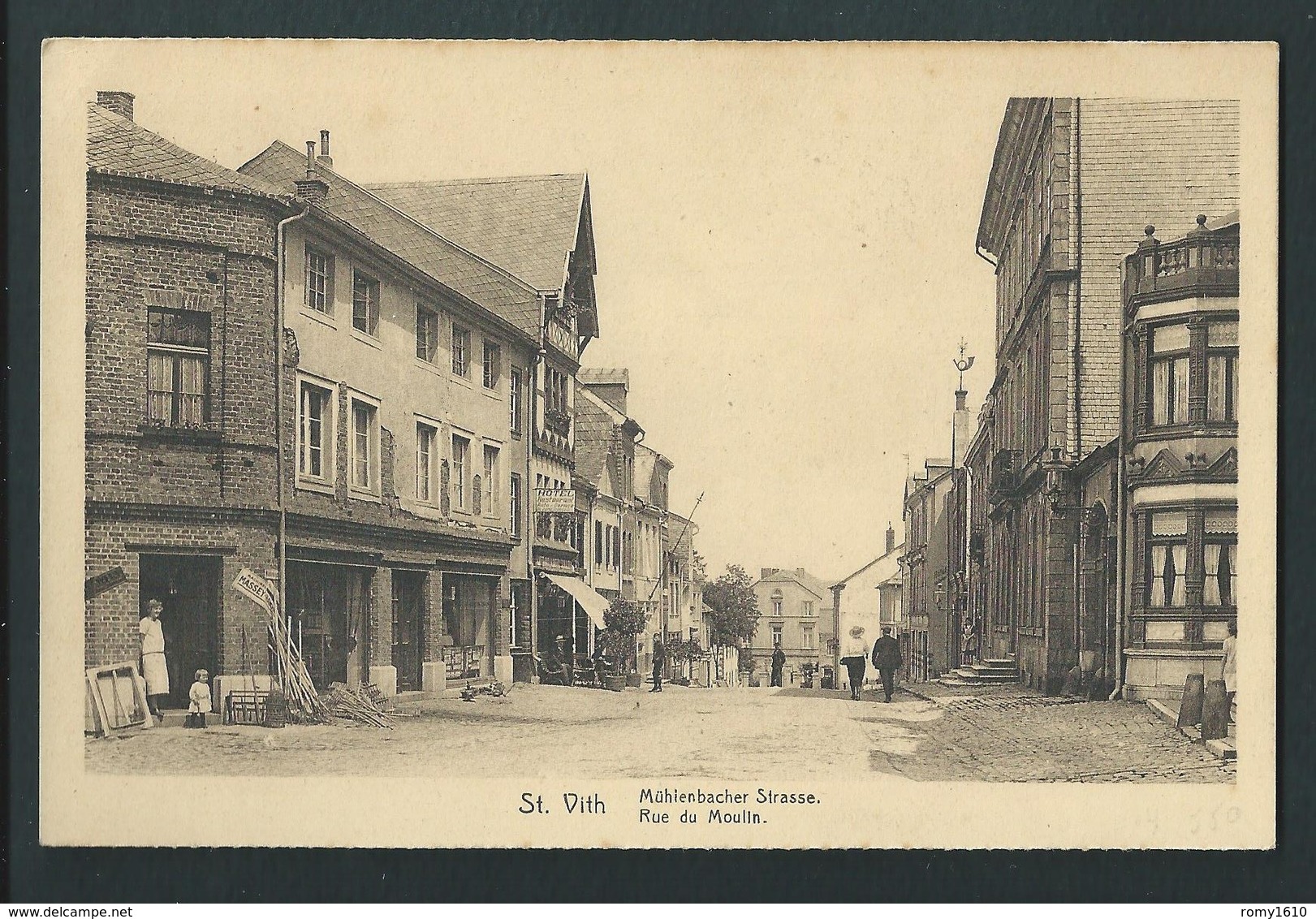 Saint-Vith. Sankt Vith. Rue Du Moulin. Animée. - Sankt Vith