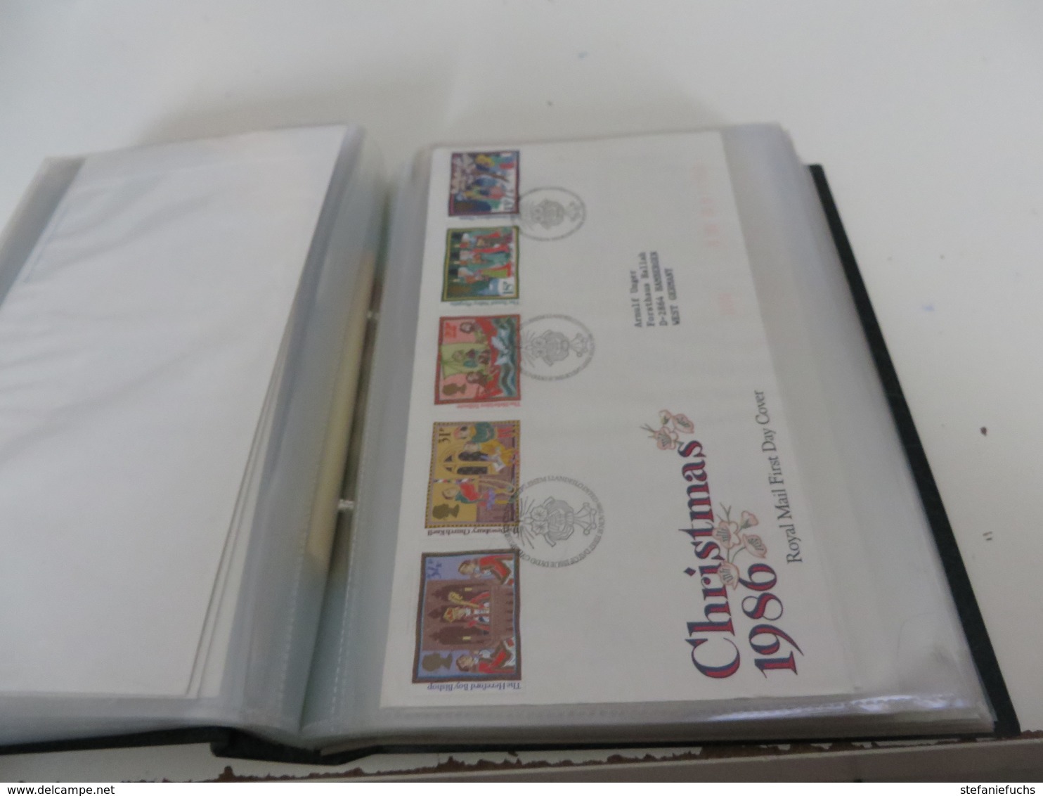 GROßBRITANNIEN  1985  bis 1988  /   Posten  F D C  -  BELEGE  im  BINDER