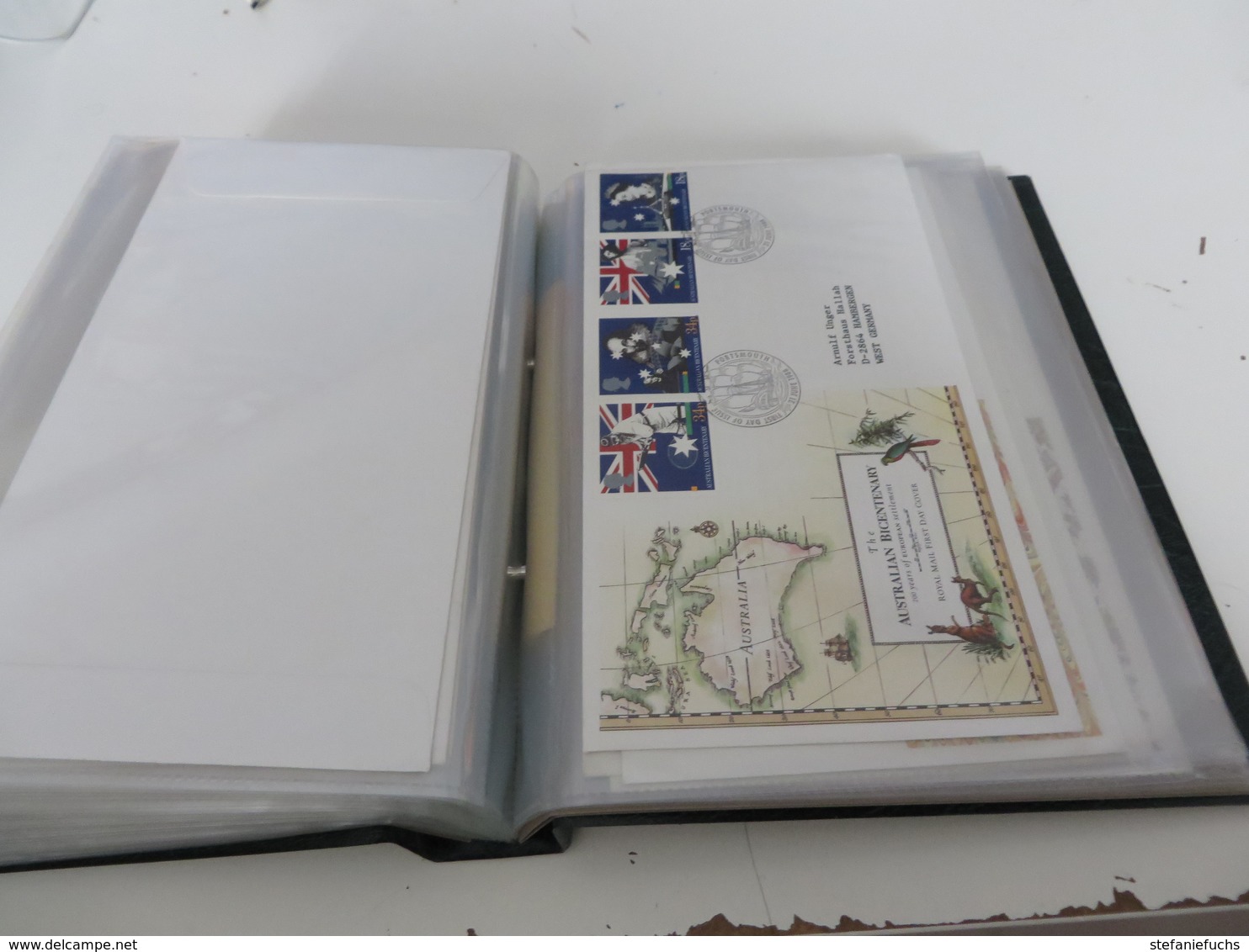 GROßBRITANNIEN  1985  bis 1988  /   Posten  F D C  -  BELEGE  im  BINDER