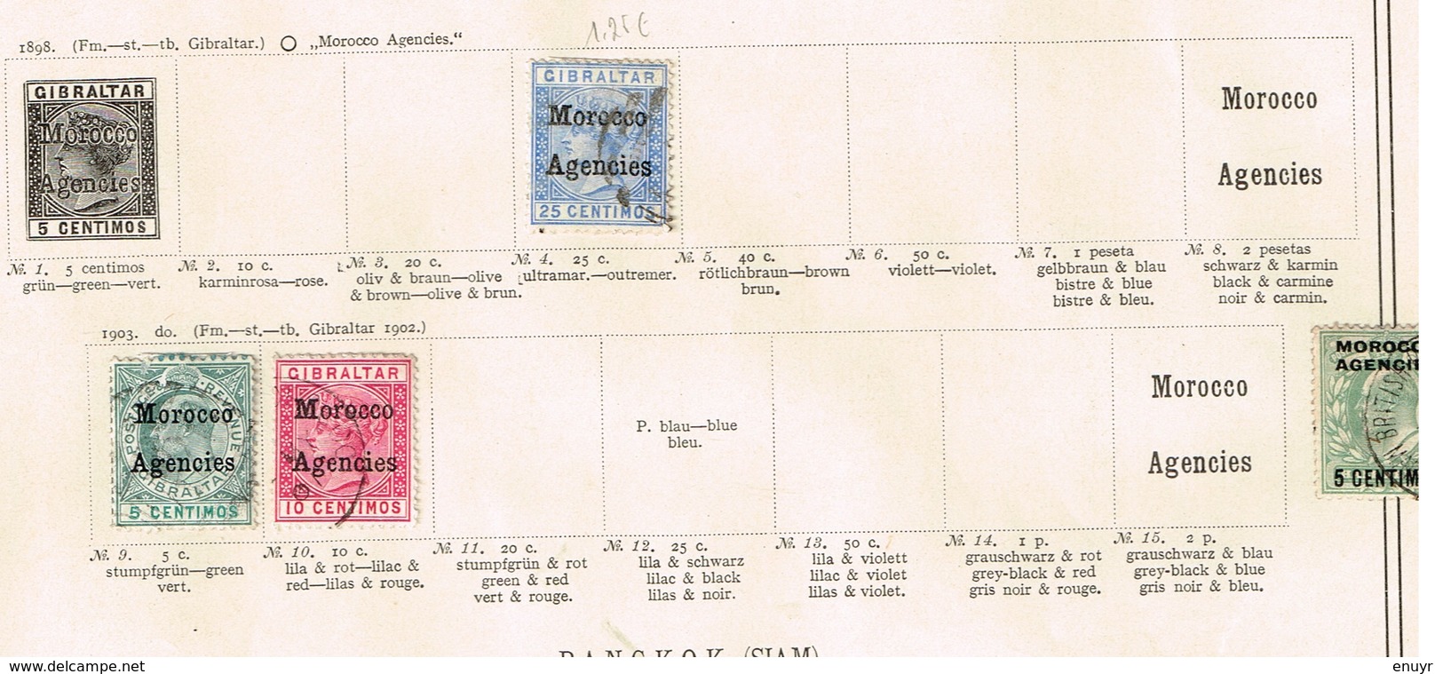 Grande-Bretagne Colonies Et Territoires - Ancienne Collection Sur Feuilles D'époque - Sammlungen (ohne Album)