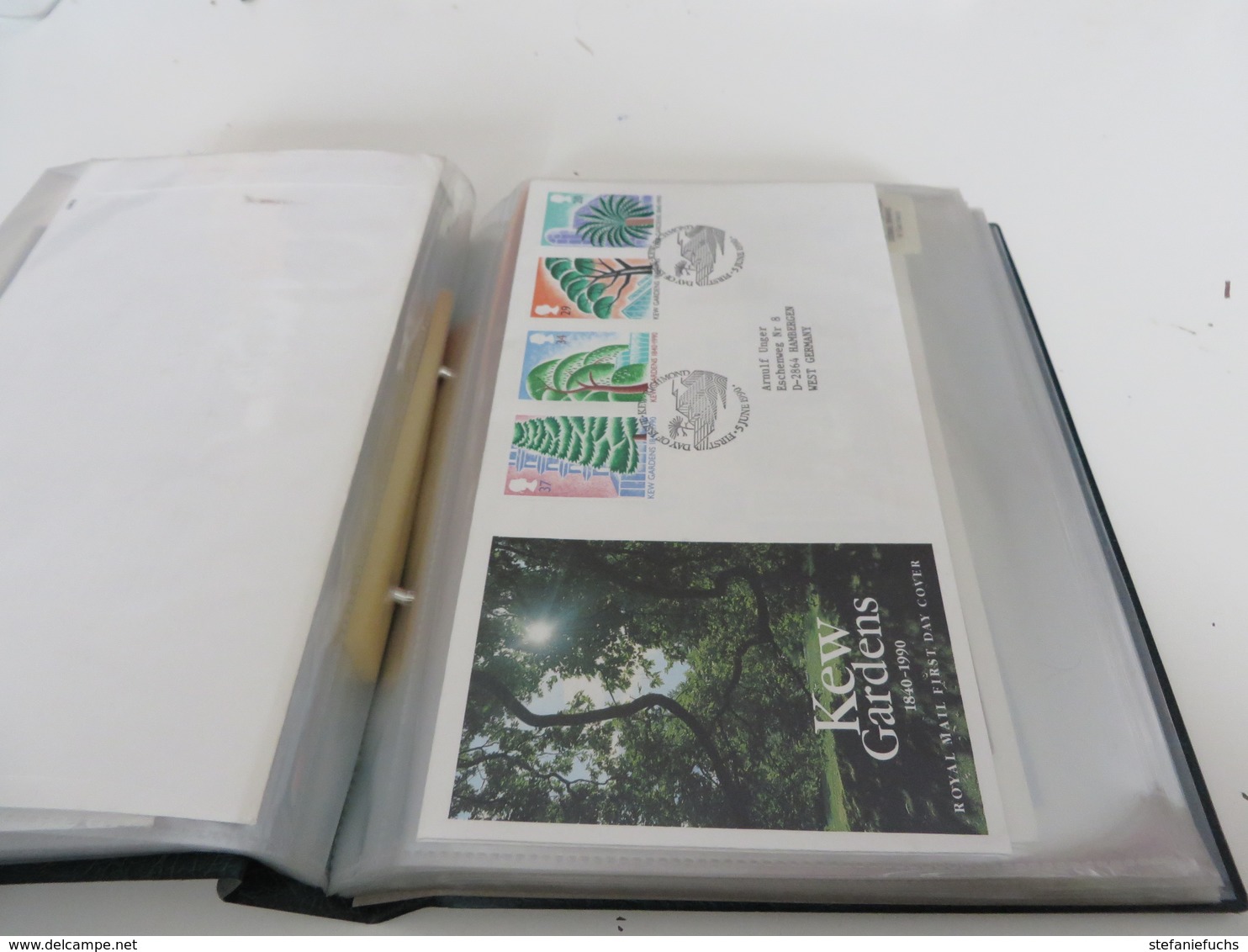 GROßBRITANNIEN  1989  bis 1992  /   Posten  F D C  -  BELEGE  im  BINDER