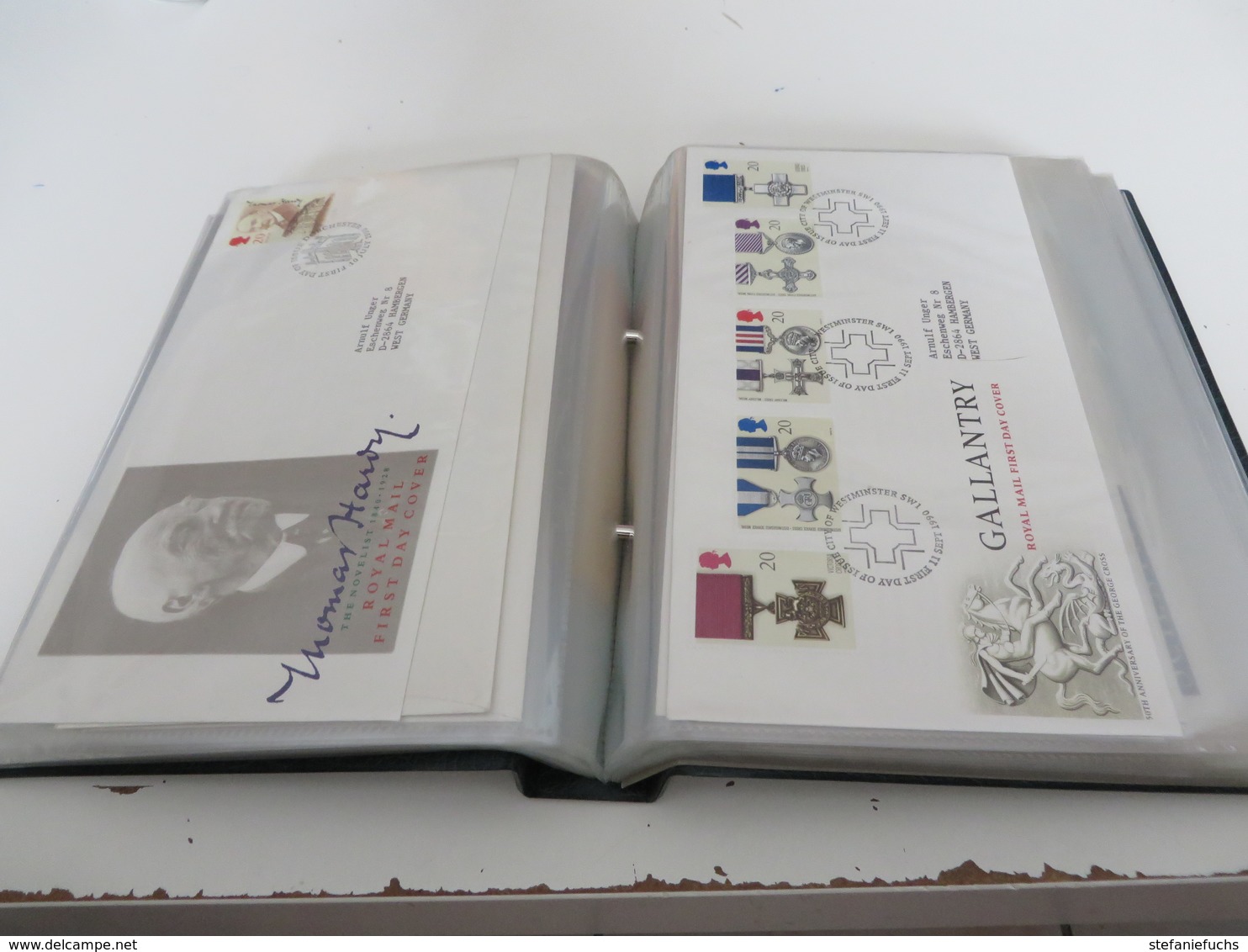 GROßBRITANNIEN  1989  bis 1992  /   Posten  F D C  -  BELEGE  im  BINDER